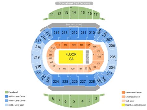 Scotiabank arena seating guide for concerts. Scotiabank Seating Chart Canada - Seat Inspiration