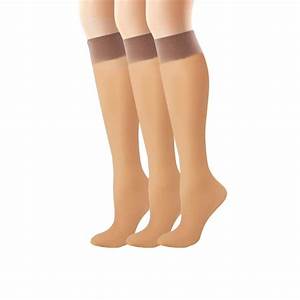 Hanes Womens Alive Full Support Sheer Knee Highs 2 Pack0a446 Little