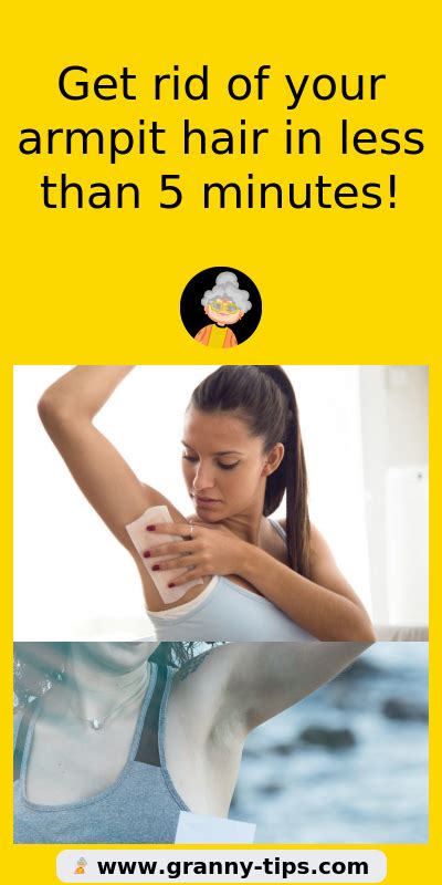 Get rid of your armpit hair in less than 5 minutes! in ...