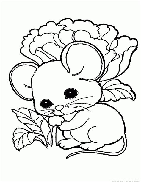 After your daughter finished coloring the pictures, you can ask her to arrange the pictures to be a story. Mouse Coloring Pages - Part 3