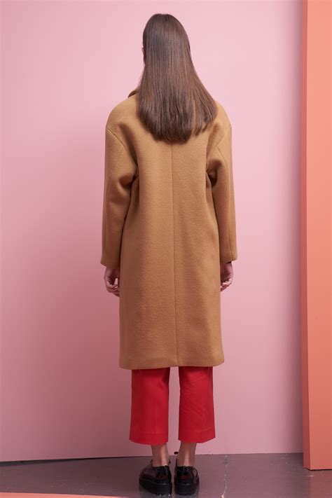 Today, with its flattering nipped. LOOKAST Oversized Long Wool Coat- Camel | Garmentory