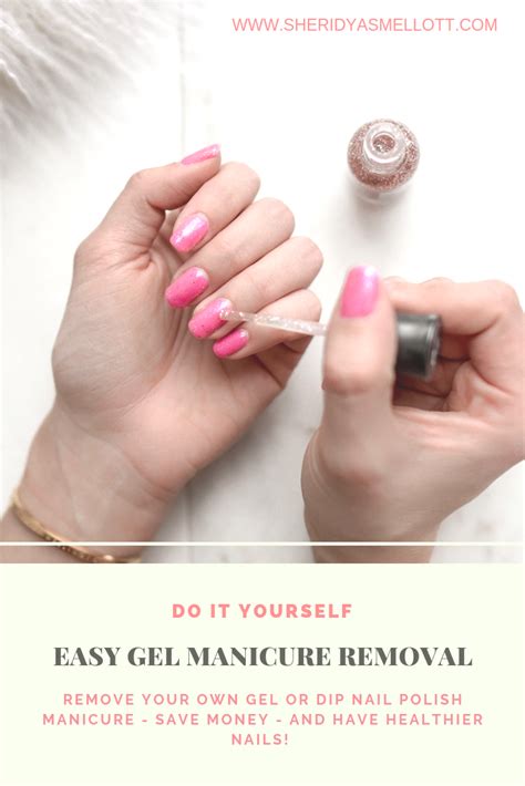 Start by filling the top of the nail, until you see a white, chalky color, she says; Easy Do-It-Yourself Gel Manicure Removal | Gel manicure removal, Gel manicure, Manicure