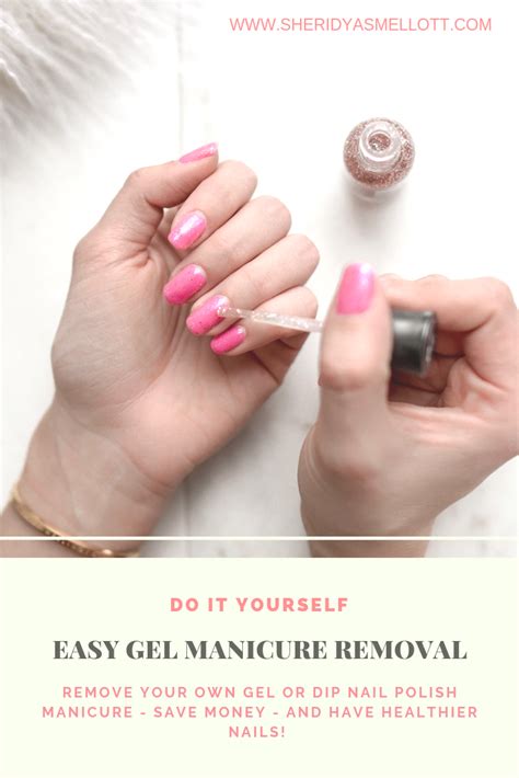 Apply a thin layer of gel polish. Easy Do-It-Yourself Gel Manicure Removal | Gel manicure removal, Gel manicure, Manicure