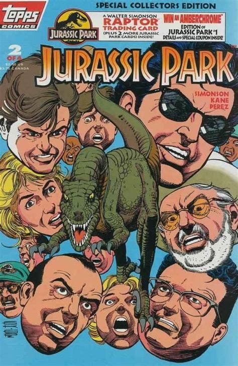 Jurassic park is a 1990 science fiction novel written by michael crichton. Jurassic Park #2DM VF/NM ; Topps comic book Amazon ...
