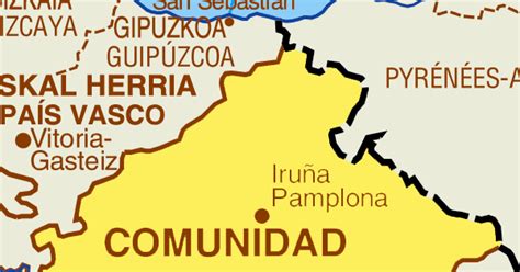 Spanje is opgedeeld in 17 autonome regio's met elk hun eigen bestuur en vaak met een heel ander karakter, soms ook verschillende talen. Kaart Spanje Vakantie Provincies: Navarra en Pamplona ...