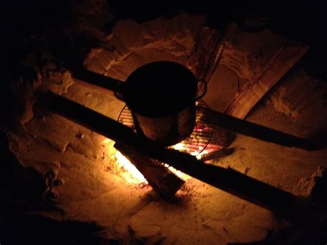 There were other spots open… they could have easily gone to a different spot or shared the fire pit with us, he said. Cooking clams over a fire pit on ocean-side beach in Cape ...