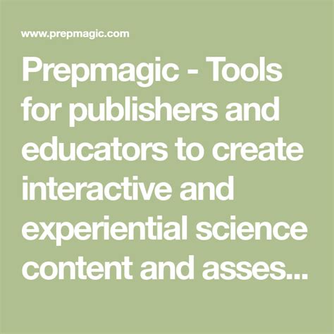 As carl wieman has said, a simulation …can be highly effective and takes less time to incorporate into instruction than more traditional materials. Prepmagic - Tools for publishers and educators to create ...