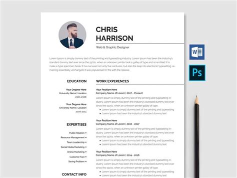 Free download a professional resume template to stand out from all candidates. professional resume template free download word psd in ...