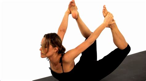 Exhale, then press feet into floor as you lift hips. 7 Bow Pose Yoga - Work Out Picture Media - Work Out ...