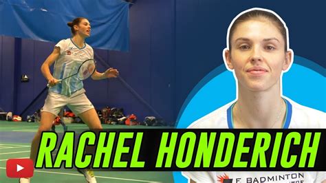 At the games, badminton consists. Rachel Honderich Badminton Player (Canada) Preparing for ...
