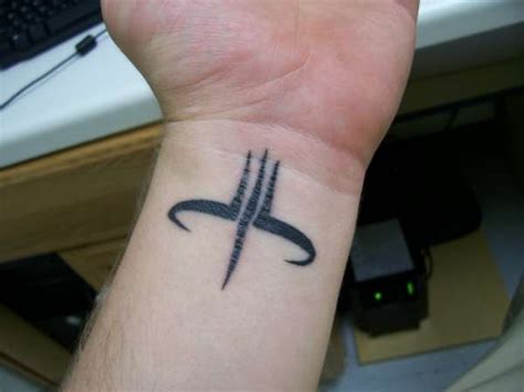 It can also be large enough to cover your entire arm. Quake III tattoo