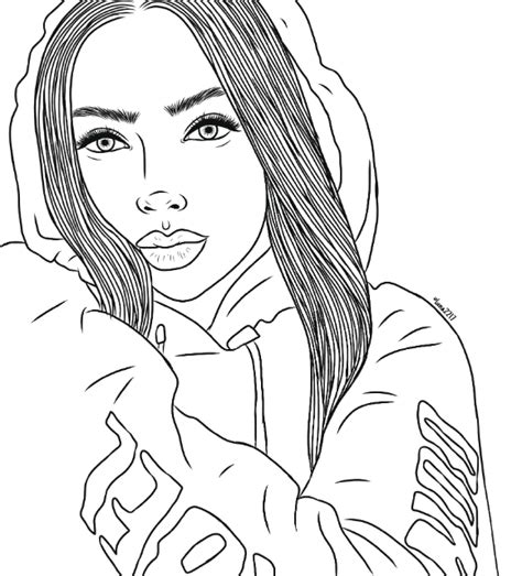 Aesthetic tumblr girl coloring pages. sadgirl @luna2217 GIF by frog pog