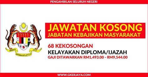 Fax jabatan perkhidmtan kebajikan am penampang, sabah tel / fax: Peluang kerjaya kerajaan di Jabatan Kebajikan Masyarakat ...