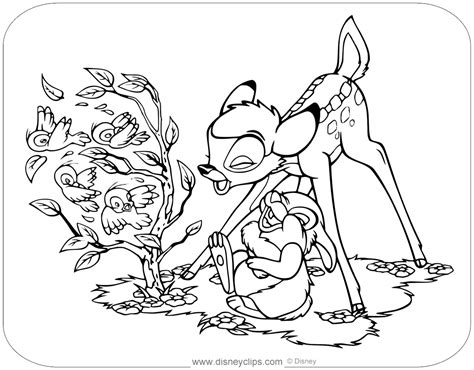 Friend owl is a local owl in the forest, known by all of the residents. Bambi Coloring Pages (3) | Disneyclips.com