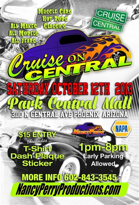 American airlines and volaris can get you from mexico to phoenix in just under 2h 10m. Cruise on Central | Saturday October 12th, 2013 | Phoenix ...