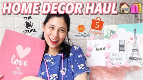 We have great 2021 home decor on sale. HOME DECOR HAUL (SHOPEE, LAZADA, SM STORE) - YouTube