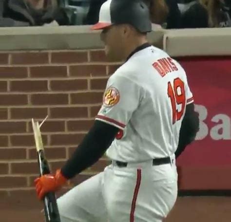 Maybe you would like to learn more about one of these? Baltimore Oriole Chris Davis Breaks Bat Over His Knee Like ...
