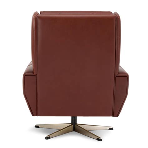 Furgle mid century lounge chair replica shell chair modern tripod plywood lounge chair 3 wood colors with black leather chairs. Danish Mid-Century Modern Brown Leather Swivel Chair Made ...