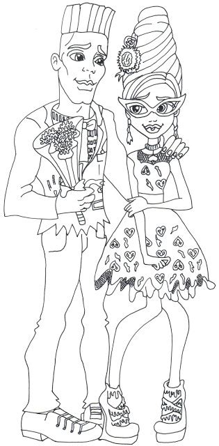 Monster high coloring pages 13 wishes. Coloriage Monster High 13 Wishes | danieguto.net