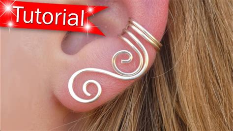 Her other jewelry is absolutely beautiful: TUTORIAL Made EASY! - Make Cascade Swirl Ear Cuffs - DIY - YouTube in 2020 | Ear cuff diy, Ear ...