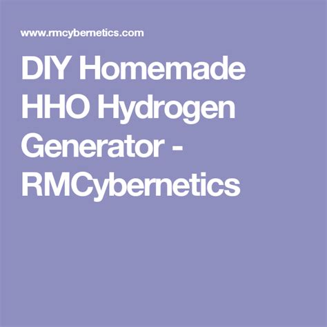 How to make dc motor at home , homemade electric motor easy. DIY Homemade HHO Hydrogen Generator - RMCybernetics ...