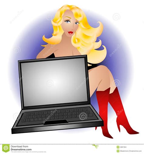 Geeks zone 15060 cardinal drive woodbridge va 22193. De Sexy Computer Geek Van De Blonde Stock Illustratie ...