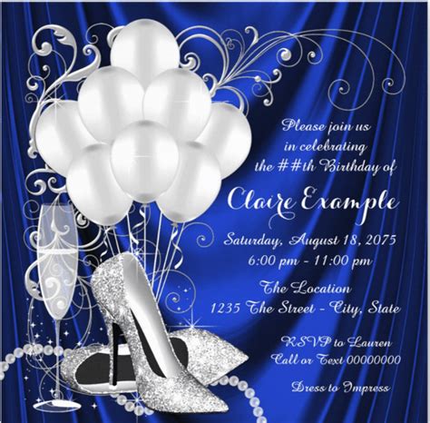 80th birthday invitations call it 18+62 years of experience or aged to perfection, but 80 and excellent definitely qualifies a person for a celebration! Royal Blue And Gold Birthday Invitations