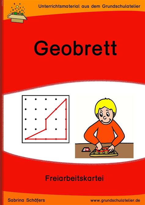 In unseren vorlagen, auf diesem arbeitsblatt, müssen verschiedene geometrische figuren im nebenstehenden geobrettraster. Geobrett-Karten | Mathematikunterricht ...