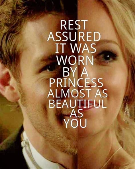 I didn't let love get in the way. Klaroline Quote | Vampire diaries quotes, Klaus and caroline