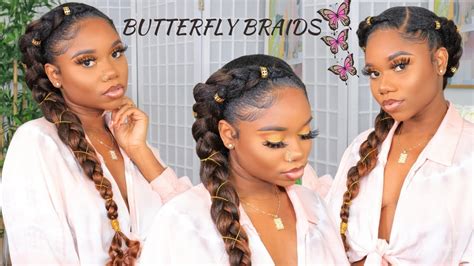 Outre pre stretched braiding hair. BUTTERFLY BRAID 🦋(CROCHET METHOD) | QUICK PROTECTIVE STYLE ...
