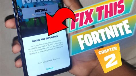 Download and install fortnite android fix for device not supported including chapter 2. Fix Device Not Supported Problem in Fortnite Android ...