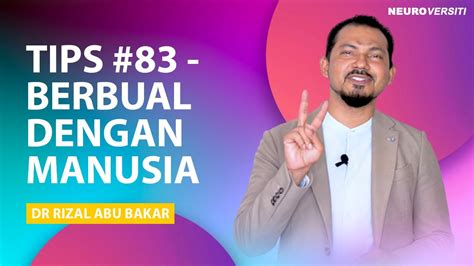 Beliau mendapat pengiktirafan doktor falsafah (phd) dari australian national university dengan thesis yang bertajuk : TIPS #83 - BERBUAL DENGAN MANUSIA - Neurobics 101 Tips ...