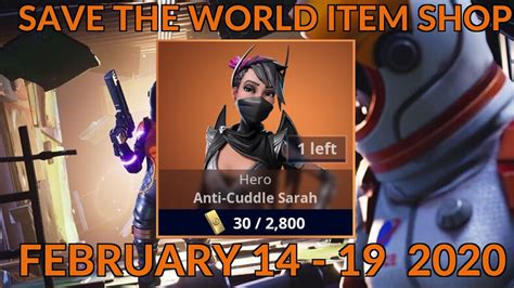 One of the best ways to get free vbucks! Fortnite Save The World Item Shop | Feb 14 - 19 2020 ...