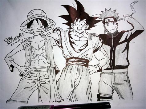 Thanks so much for the fave! Luffy~Goku~Naruto by MRChaoticTemptation on DeviantArt
