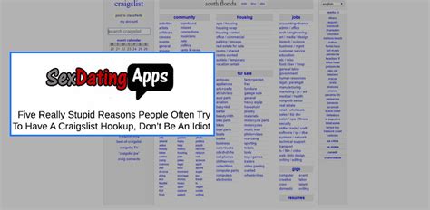 Onenightfriend is a fun site to find a partner for a night without puzzling over long communication and complicated searching. Craigslist Hookup Advice: Five Reasons People Try (But You ...