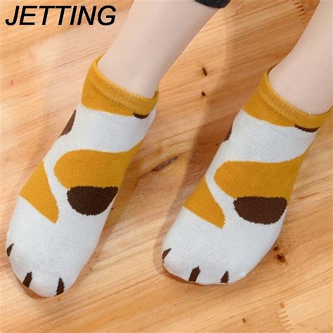 Cat paw was nominated for the als ice bucket challenge! 1 Pair Home Cat Claw Style Short Ankle Socks Anime Cartoon ...