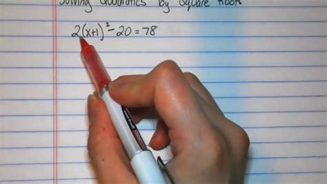 Well, solutions to all your problems can be found on our algebra 1 homework help. Homework Help - Solving Quadratic Equations by Square ...