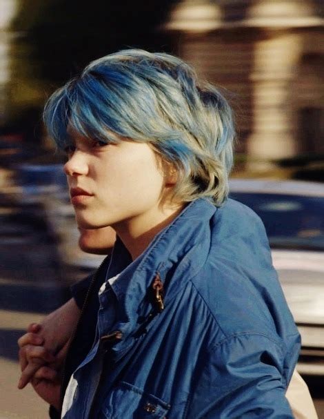 The musical performances in this movie have the orchestration of and style that transports one back to that time. love movie best blue hair style lea seydoux french flim ...