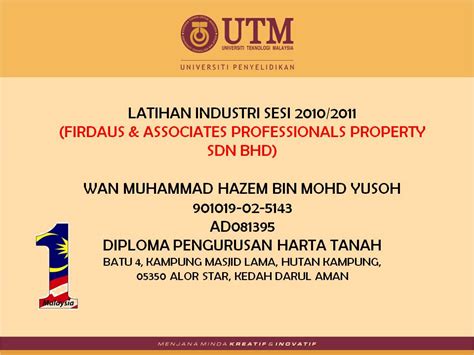 Beberapa contoh laporan latihan industri dari dalam dan luar negara akan dikongsikan bersama. Dari Duniaku, WMHMY: Pembentangan Latihan Industri (LI)...