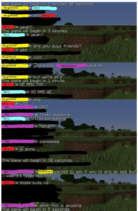 This page provides match usernames with different length, some usernames are funny and if you like the username, you can click on the username to get more similar match usernames(click the. My girlfriend and I (both girls with matching usernames) were playing minecraft on a server ...
