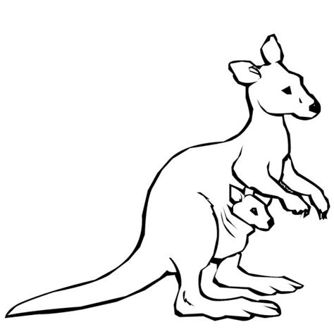 Explore more coloring pages like kangaroo 03 from the coloring.ws children website. Kangaroo Coloring Page | Free download on ClipArtMag