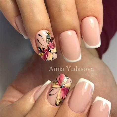 Algunos diseños son lisos otros con lineaspuntos y otros directamente con formas. Pin de Yamileth Argueta en Manicuras | Uñas con mariposas, Uñas manos y pies, Uñas naturales ...