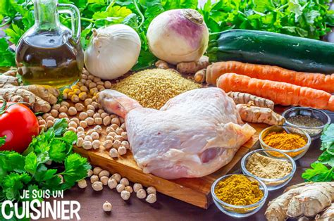 Recette couscous à la marocaine : Recette de couscous au poulet et légumes. Cuisine marocaine