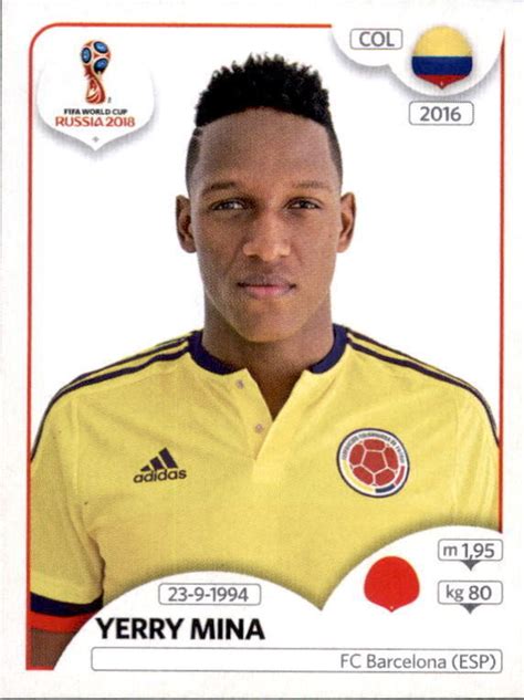 Find the perfect mina colombia stock photos and editorial news pictures from getty images. Yerry Mina - Colombia - FIFA World Cup Russia 2018 sticker 639
