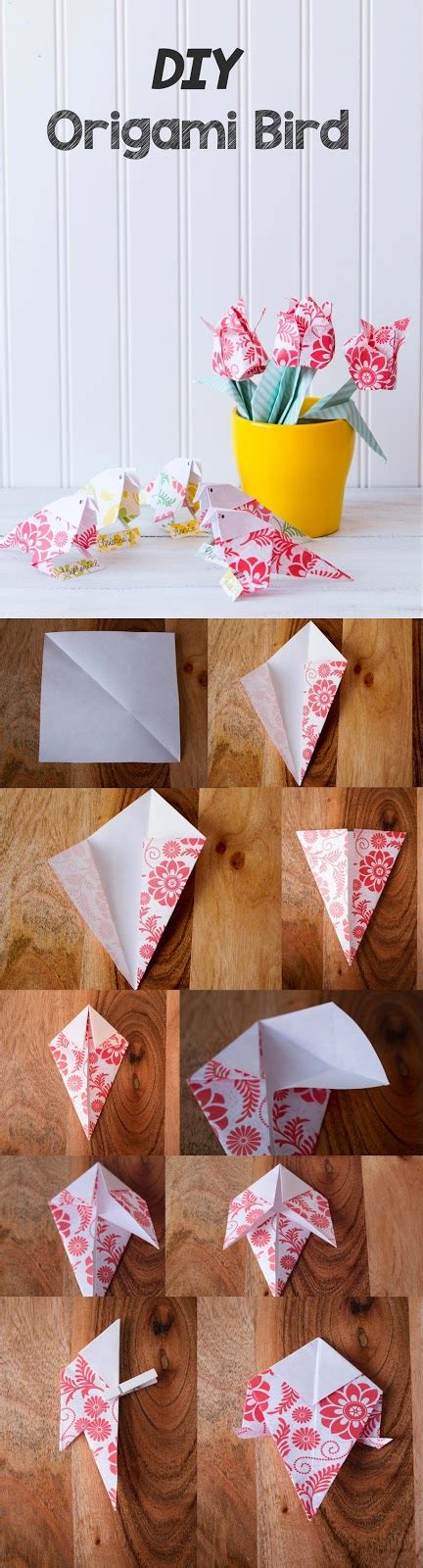 Learn how to make origami birds with these easy to follow instructions. How to Make an origami paper bird | Handmade PaPer FloweRs ...