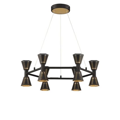 Maybe you would like to learn more about one of these? Houston Chandelier in Black/Gold - chandeliers ...