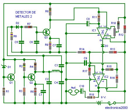 Utilizar un detector de metales es realmente sencillo si recibes una buena capacitación. DETECTOR DE METALES CON LM741 - www.pesadillo.com