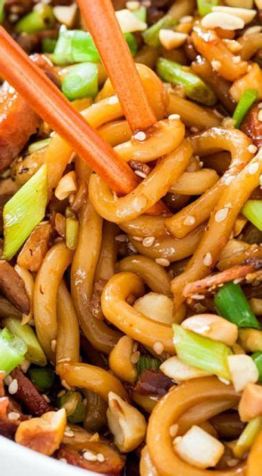 You can use these resources to check out the full list, complete with thai, chinese, japanese, and other names for each noodle type. Asian Style Udon Noodles with Pork and Mushrooms | Asian ...