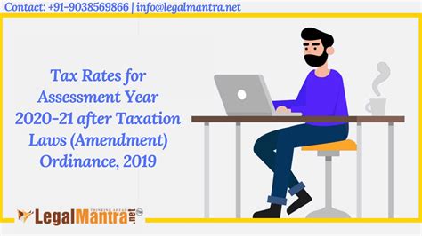 Effective from 1 july 2019, amendments to the rf tax code entered force, which stipulate that such amounts of vat may be deducted. Tax Rates for Assessment Year 2020-21 after Taxation Laws ...