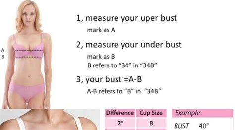 Contohnya, jika lilitan badan anda 32″, bra anda haruslah bersaiz 36″. Cara Mengetahui Ukuran Payudara Hanya Dengan Melihat ...